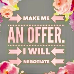 I AM OPEN TO ALL OFFERS!